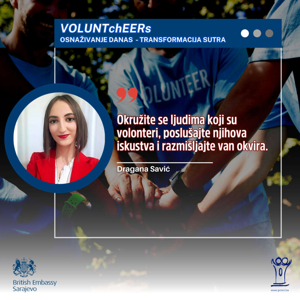 Dragana Savić:  Okružite se ljudima koji su volonteri/ke